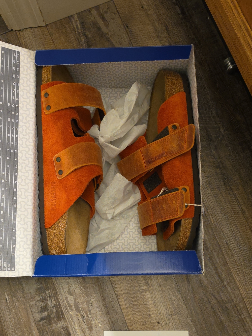 Mens UJI Birkenstock Sandals Suede Dual-Strap Sandals